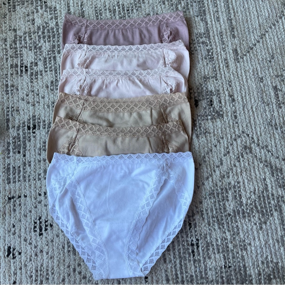 (6) New Natori Bliss French Cut Brief Panties Small Gem